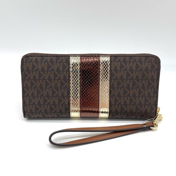 Michael Ko Large Continental Wallet Wristlet - Picture 4 of 7